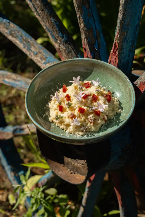 Recette d'un risotto avec des produits frais à Saint-Tropez