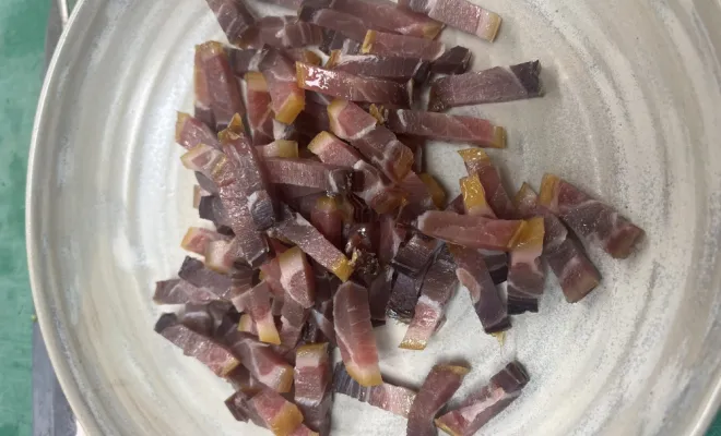 Lardons de ventrèche de thon rouge affiné 